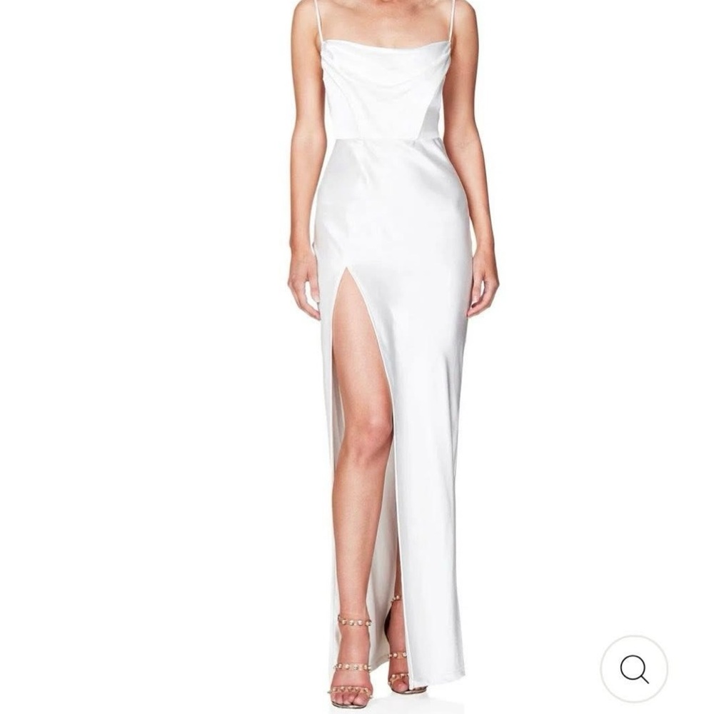 Nookie White Satin Dress